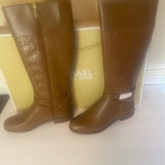 Michael Kors Kincaid Embossed Riding Boot size 10 M - Picture 5 of 11